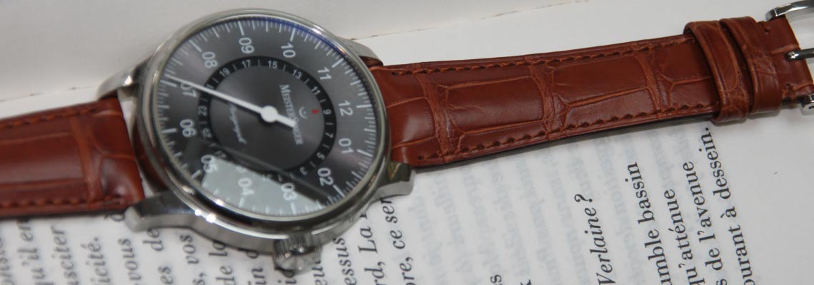 Watchstrap Hirsch London Gold Brown 20mm Alligator